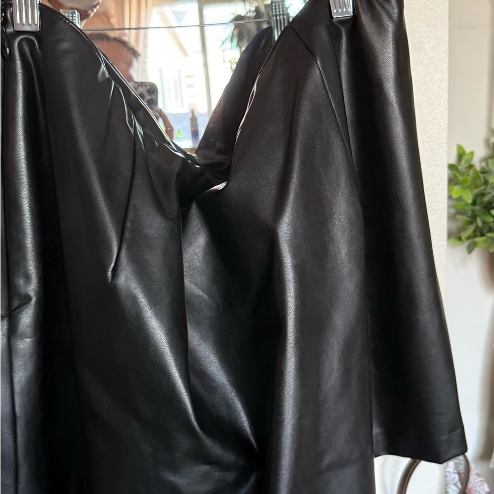 Black Faux Leather shorts